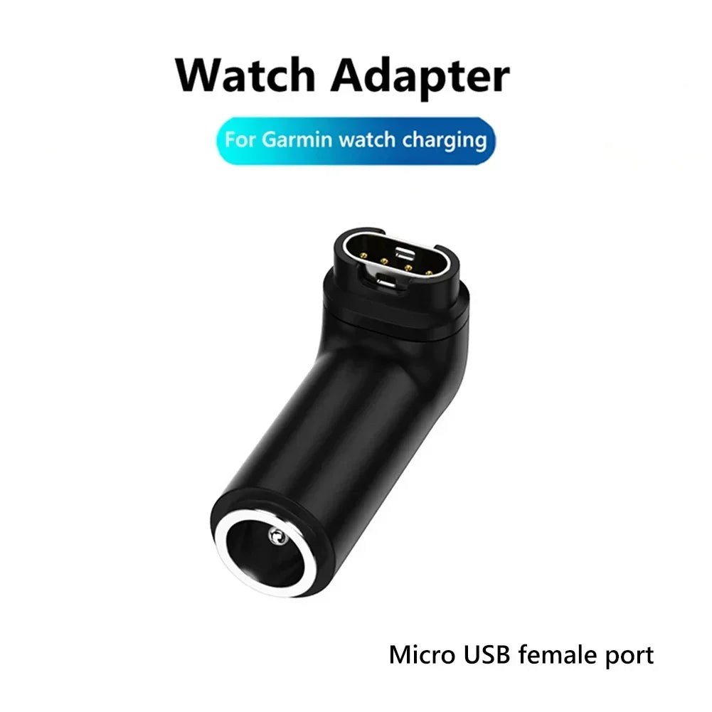 Type C/Micro/ios USB Charger Adapter For Garmin Fenix 7/6/5 Instinct 2S Venu 2 Plus EPIX forerunner 745 Watch Charging Converter