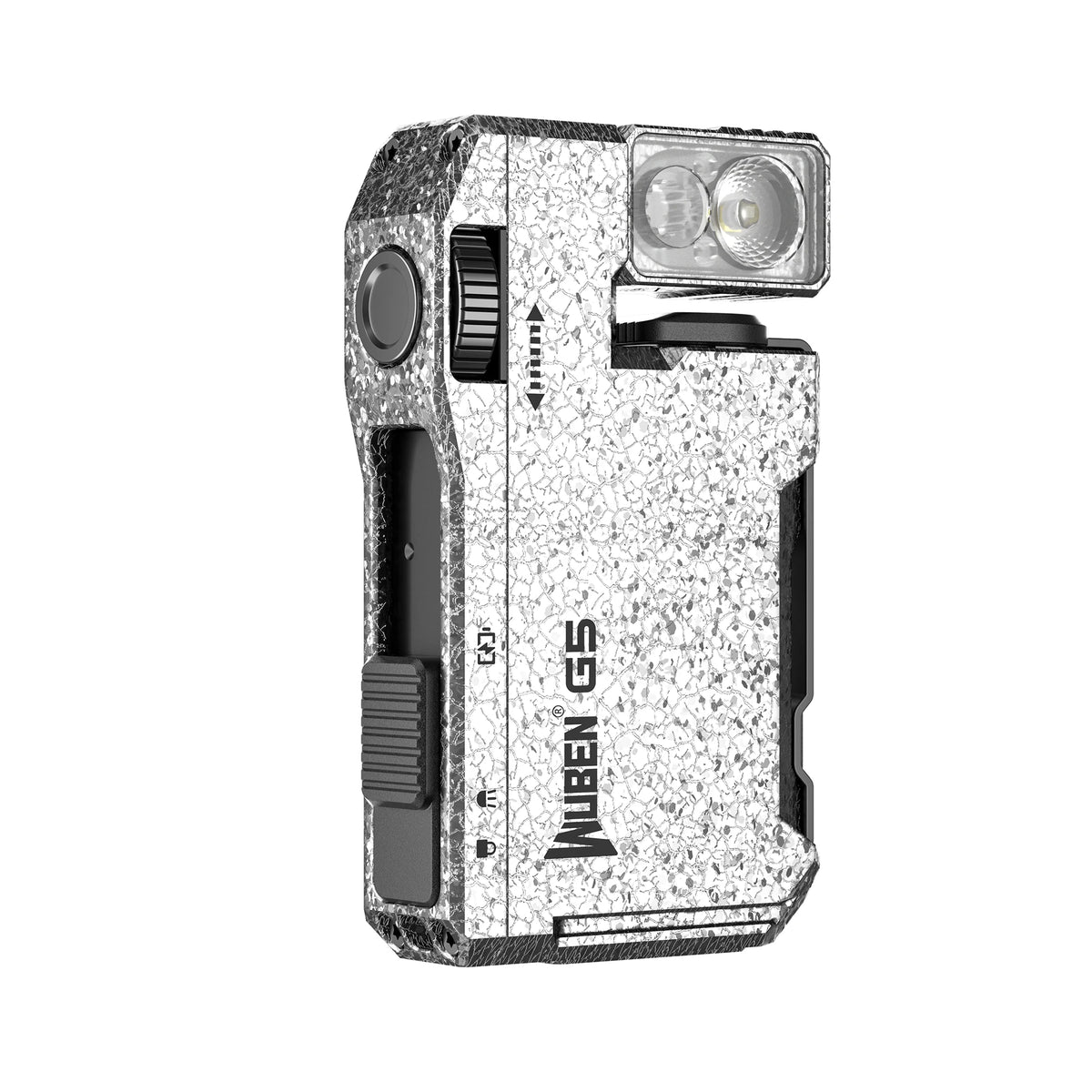 WUBEN G5 Rechargeable EDC Flashlight, 400 Lumens Dual Light Sources Mini Flashlight with RGB Light, Portable Pocket Flashlights