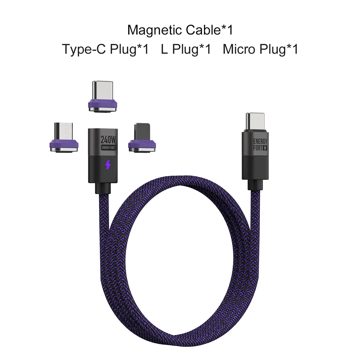 PD 240W Magnetic USB C To Type C Micro USB Fast Charger For Samsung S24 S23 S22 Ultra/Xiaomi 14Pro/iPhone 15 Pro Max/MacBook Air