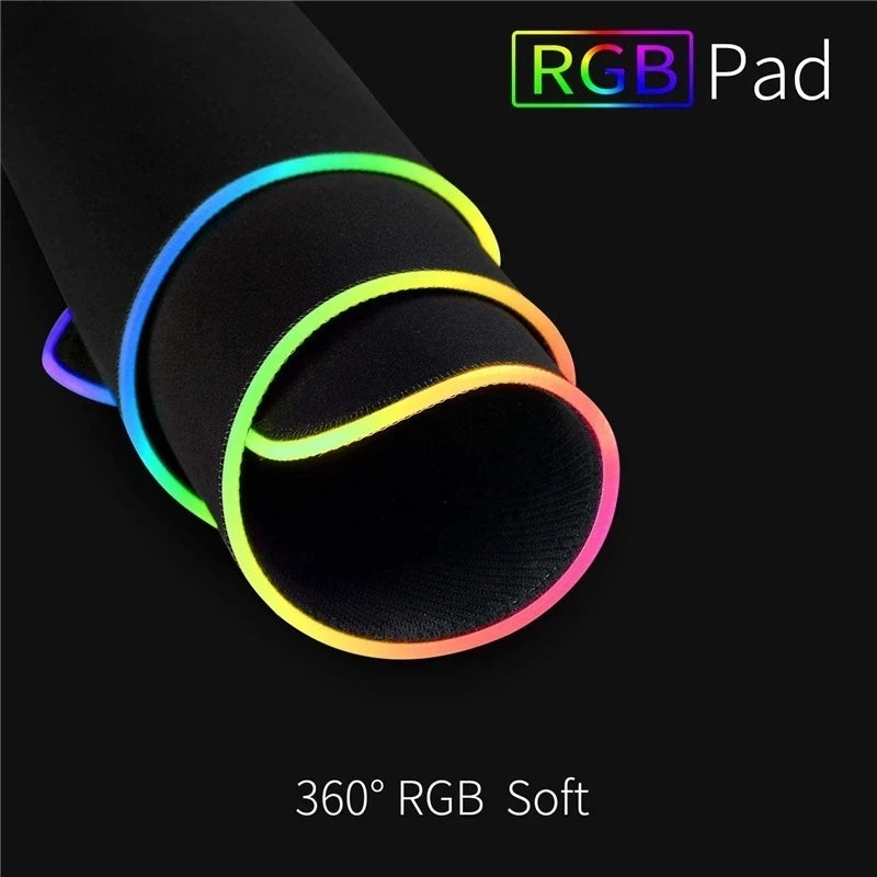 RGB LED Light Mousepad Waterproof Large Gaming Mouse Pad Gamer Mouse Carpet Big Mause Keyboard Pad PC Desk Play Mat with Backlit