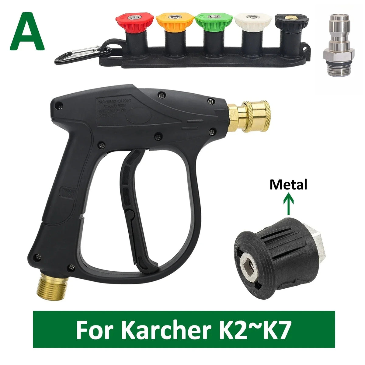 Pressure Washer for Car Cleaning Water Karcher Gun Quick Connector Hose Auto Nilfisk Parkside Bocsh Carbonated Nozzles Reel Otto