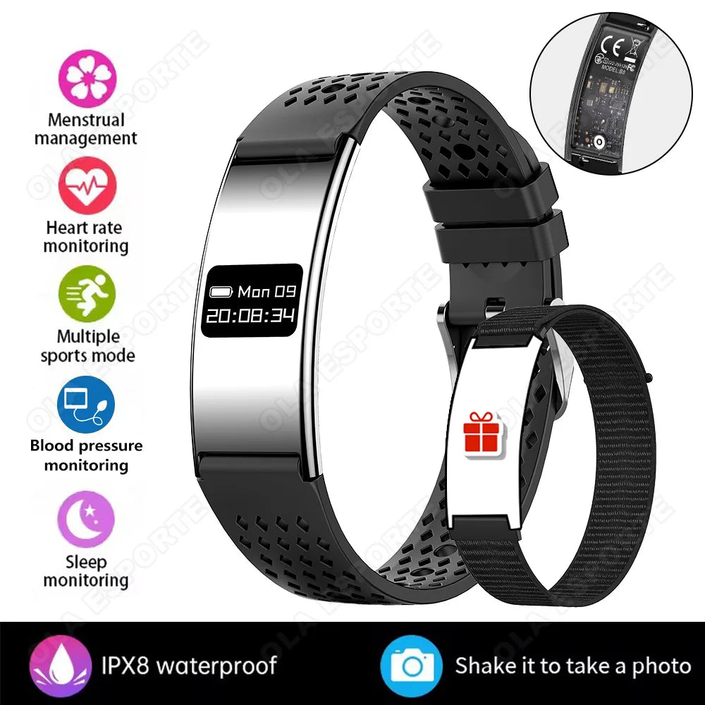 Men Women Smart Bracelet Heart Rate Sleep Monitor Health Smart Band Waterproof Sports Fitness Tracker Smartwatch For Android iOS