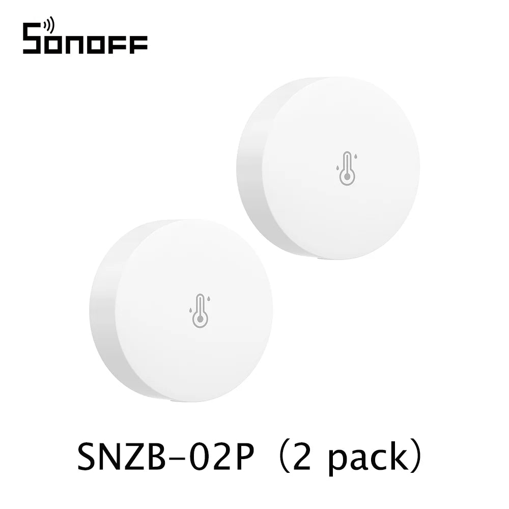 SONOFF SNZB-02P Zigbee Temperature and Humidity Sensor Smart Home Thermometer Detector Work with Alexa Google Home Smartthings