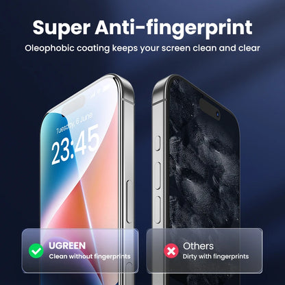 UGREEN 2-Pack Tempered Glass iPhone Protector