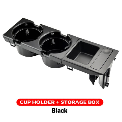 New Double Hole Car Styling Front Center Console Storage Box Coin + Cup Holder For Bmw 3 Series E46 323i 318I 98-06 51168217953