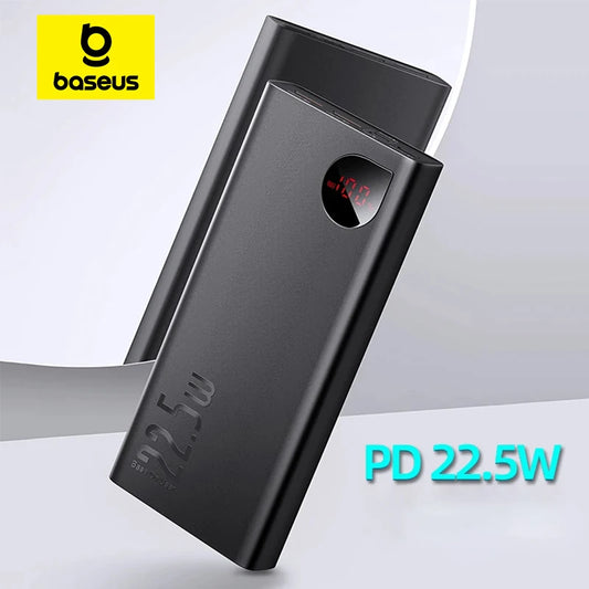 Baseus PD 22.5W Power Bank 10000mAh Portable Fast Charging Powerbank Type C USB-C PD Qucik Charge External Battery Charger