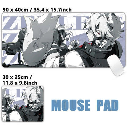 ZZZ Gaming Hoshimi Miyabi Ye Shunguang Remielle Sigrid Mouse Pad Zenless Zone Zero Keyboard Desk Mats XXL Anime Girls Mousepad