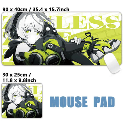 ZZZ Gaming Hoshimi Miyabi Ye Shunguang Remielle Sigrid Mouse Pad Zenless Zone Zero Keyboard Desk Mats XXL Anime Girls Mousepad