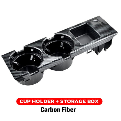 New Double Hole Car Styling Front Center Console Storage Box Coin + Cup Holder For Bmw 3 Series E46 323i 318I 98-06 51168217953