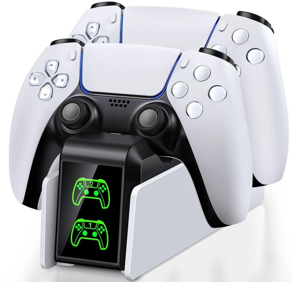 RGB Controller Charging Station For PS5 Dual Fast Charger RGB Indicator Charging Stand Docking Station For PS5 Gamepad
