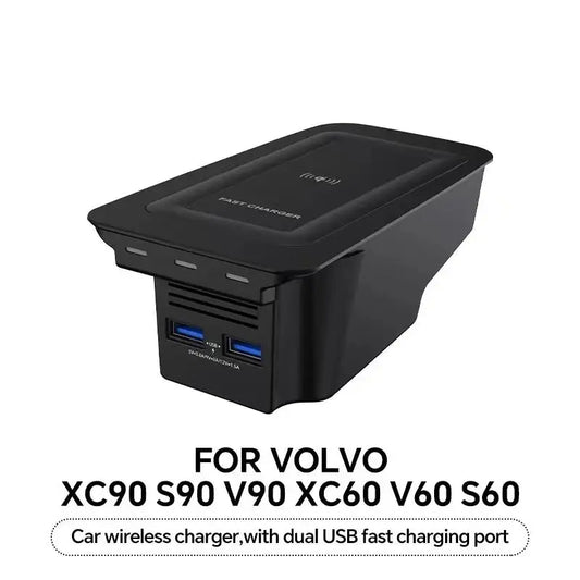 Car Wireless Charger Phone Charger Charging Holder for Volvo XC90 S90 V90 XC60 S60 V60 C60 2018-2025 2026 2024 2023 Accessories