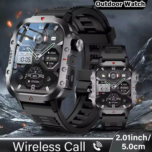 Military GPS Smart Watches For Men Flashlight Waterproof Outdoor Sport Tracker Bluetooth Call Smartwatch Man Women 2026 Pk HT30
