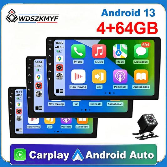 7/9/10 Inch Universal Android 13 Car Radio 64G Autoradio Android 2 Din Car Radio GPS BT Central Multimedia Smart Car Systems