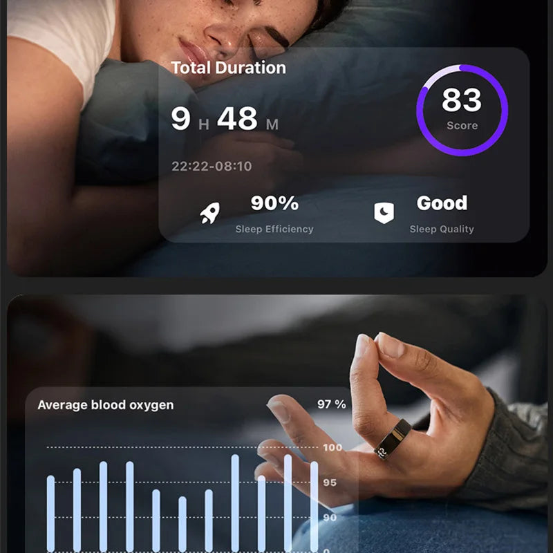 2026 R11C Smart Ring Men Women LED Display Screen Health Ring Heart Rate Sleep Monitor Waterproof Smartring for Android IOS