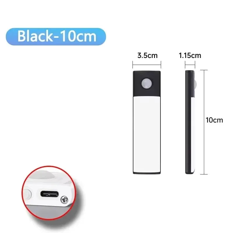 10/20/30/40/50cm 3 in 1 Under Cabinet Lights LED Motion Sensor Light for Cupboard Bedroom Wardrobe Closet Indoor Night Light