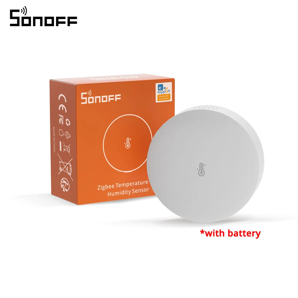 SONOFF SNZB-02P Zigbee Temperature and Humidity Sensor Smart Home Thermometer Detector Work with Alexa Google Home Smartthings