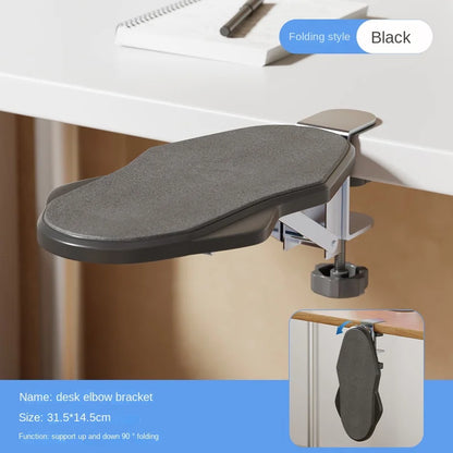 Foldable Ergonomic Computer Desk Arm Rest Pad Wrist Rest Support For Keyboard Armrest Extender Rotating Mouse Pad Holder Rack
