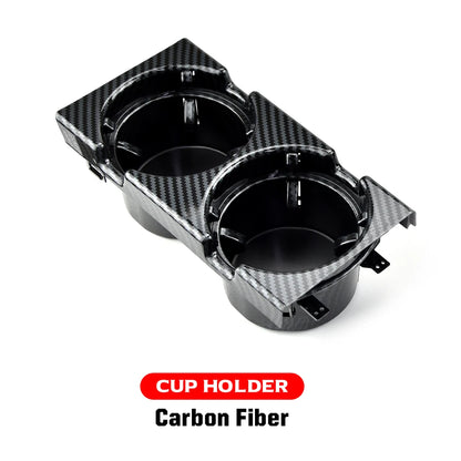 New Double Hole Car Styling Front Center Console Storage Box Coin + Cup Holder For Bmw 3 Series E46 323i 318I 98-06 51168217953