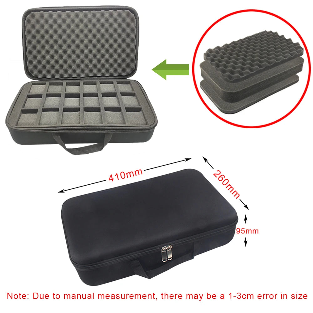 DIY Foam Hard Carry Case Storage Box Travel Zipper Bag For Outdoor Tool Accessories Personalization Shockproof Camera Bag