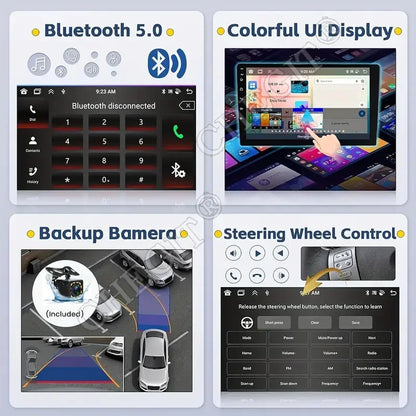 7/9/10 Inch Universal Android 13 Car Radio 64G Autoradio Android 2 Din Car Radio GPS BT Central Multimedia Smart Car Systems