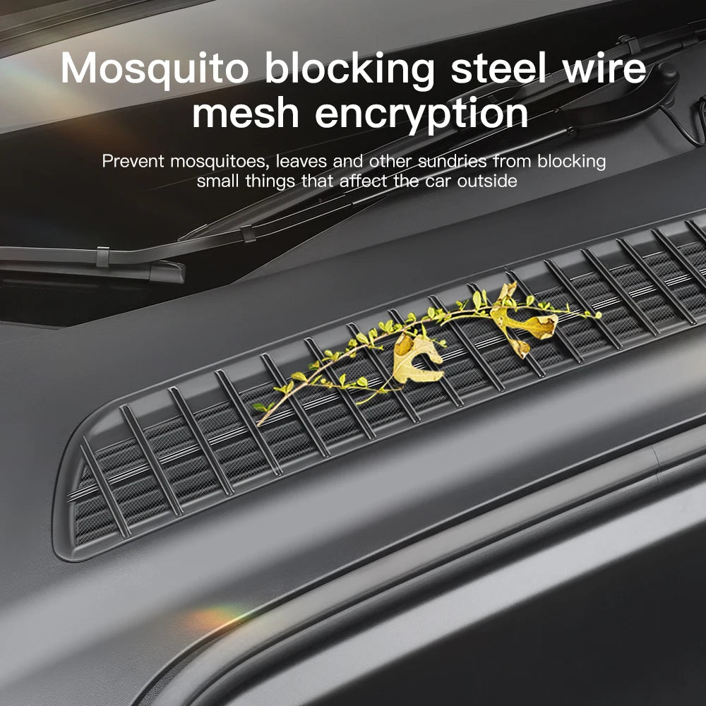 YZ Air Inlet Protective Cover For Tesla Model Y YLJuniper Highland Model 3 Anti-insect Anti-fouling Front Air-Conditioning Cover