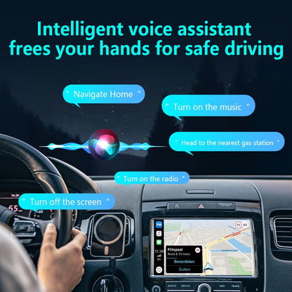 2026 Upgrade 4 in 1 Wireless Carplay Dongle Android Auto Adapter Mirror Link Screen Plug & Play Bluetooth for Apple and Android