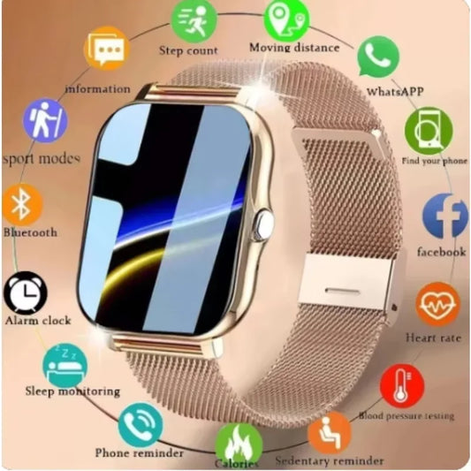 Sports Smart Watch Fitness Clock Health Monitor Waterproof Smartwatch BT Call Wrist Watches for Men Women IOS Android Phone 2026