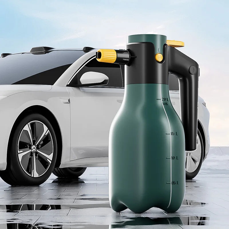 2L Electric Foam Spray Bottle with 60° Adjustable High Pressure Cannon for Car Wash Vehicle Home Garden Cleaning Upgraded Versio