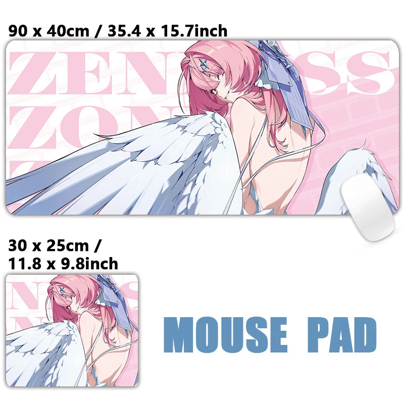 ZZZ Gaming Hoshimi Miyabi Ye Shunguang Remielle Sigrid Mouse Pad Zenless Zone Zero Keyboard Desk Mats XXL Anime Girls Mousepad