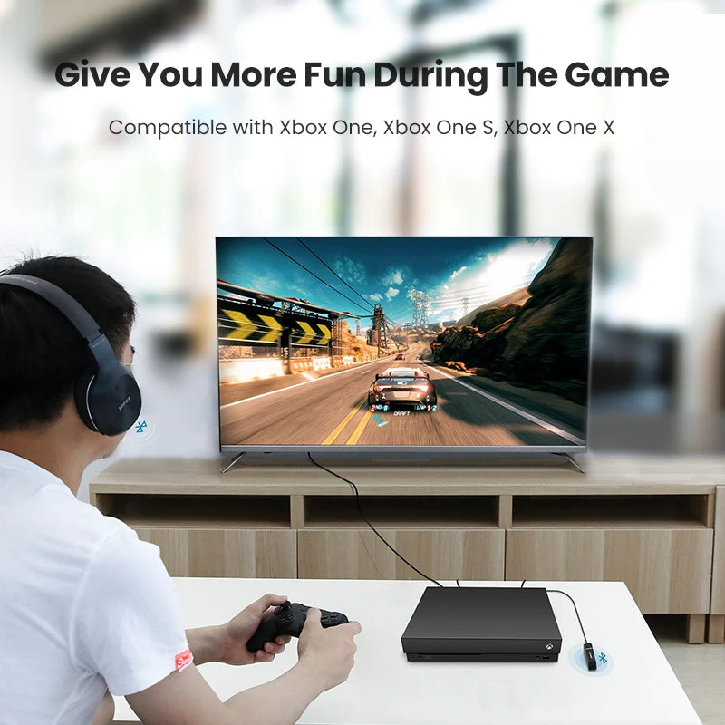 Bluetooth Transmitter with aptX HD Adaptive 5.4 TV PC HD Digital Toslink Optical SPDIF Adapter Audio Wireless Transmitter