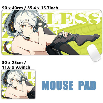 ZZZ Gaming Hoshimi Miyabi Ye Shunguang Remielle Sigrid Mouse Pad Zenless Zone Zero Keyboard Desk Mats XXL Anime Girls Mousepad