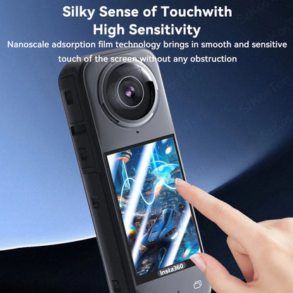 For Insta360 X5 X4 Lens Guards + Storage Bag + Screen Protector Film for Insta 360 X4 X5 Lens Protector Anti-scratch Accessory