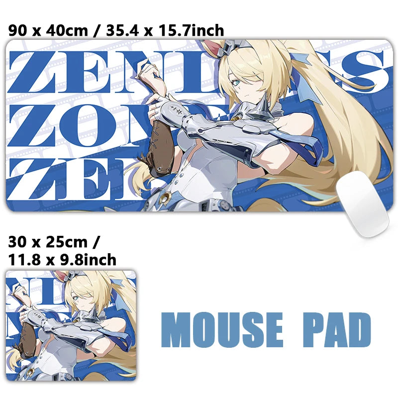 ZZZ Gaming Hoshimi Miyabi Ye Shunguang Remielle Sigrid Mouse Pad Zenless Zone Zero Keyboard Desk Mats XXL Anime Girls Mousepad