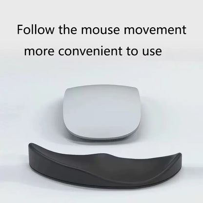 Ergonomic Silicon Mouse Pad Gel Streamline Wrist Rest Non-slip Support Silicone Wrist Rest Vertical Mat Computer Mousepad