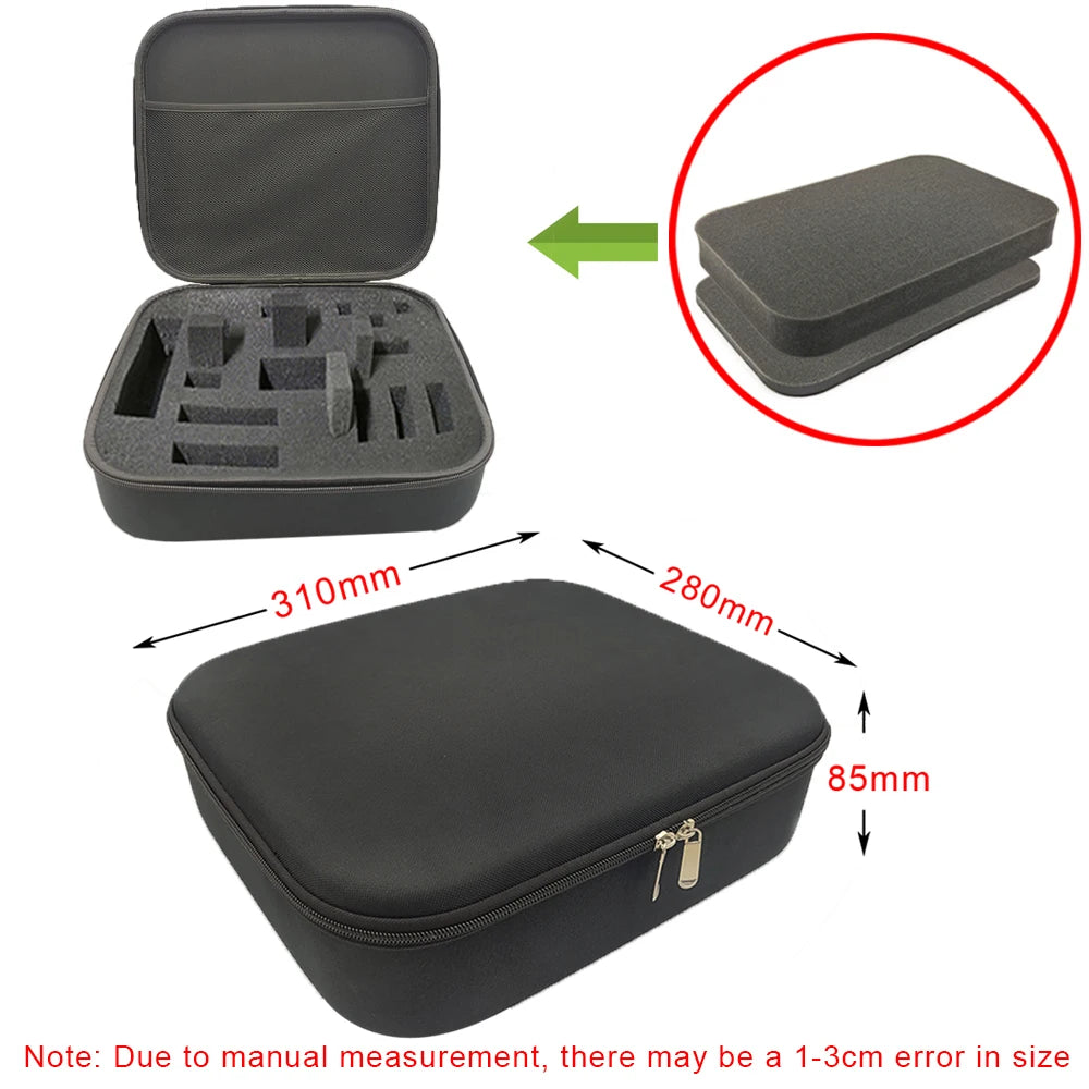 DIY Foam Hard Carry Case Storage Box Travel Zipper Bag For Outdoor Tool Accessories Personalization Shockproof Camera Bag