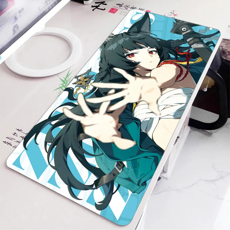 ZZZ Gaming Hoshimi Miyabi Ye Shunguang Remielle Sigrid Mouse Pad Zenless Zone Zero Keyboard Desk Mats XXL Anime Girls Mousepad
