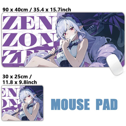 ZZZ Gaming Hoshimi Miyabi Ye Shunguang Remielle Sigrid Mouse Pad Zenless Zone Zero Keyboard Desk Mats XXL Anime Girls Mousepad