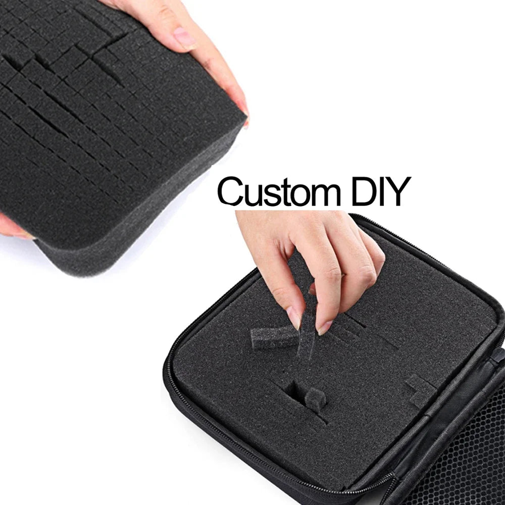DIY Foam Hard Carry Case Storage Box Travel Zipper Bag For Outdoor Tool Accessories Personalization Shockproof Camera Bag