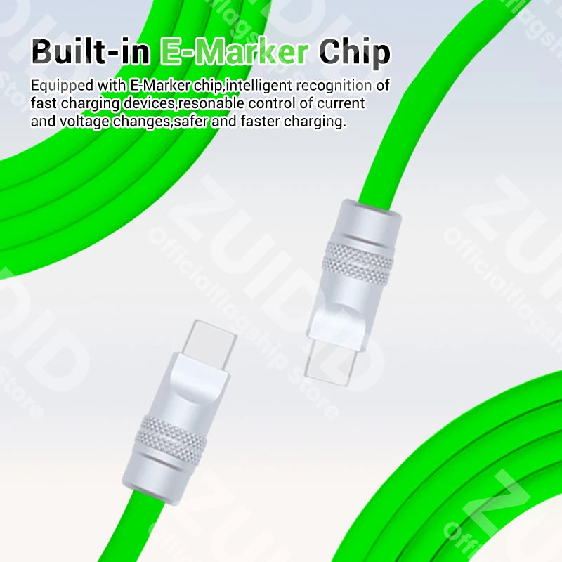 Liquid Silicone USB4 40Gbps Type C to C Data Cable PD3.1 240W Fast Charging 8K@60Hz Cable for iPhone 15 16 MacBook Pro Samsung