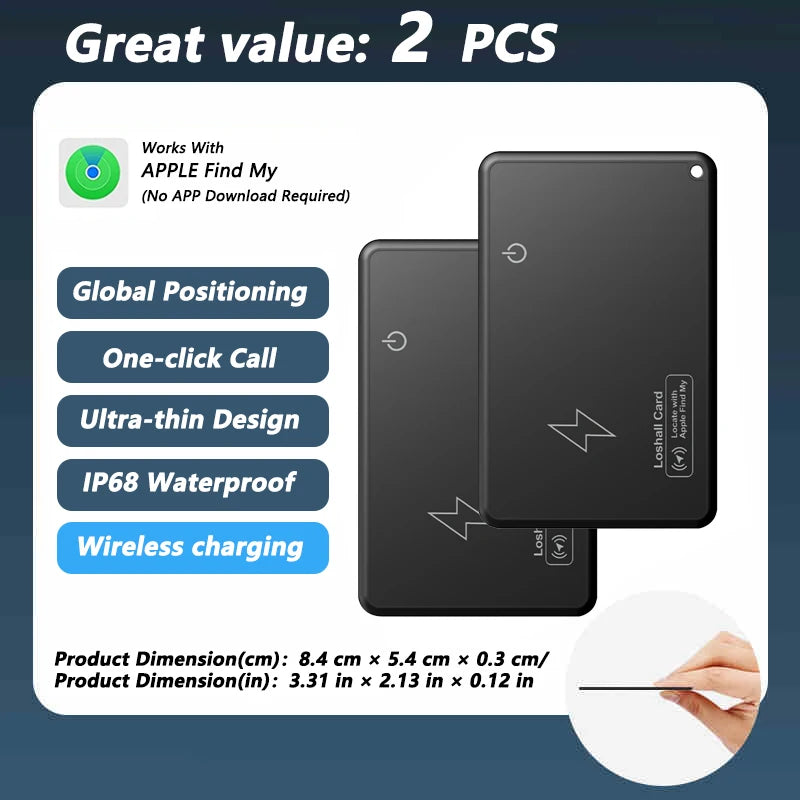 Bluetooth Mini Tracking Device for Apple Find My APP Smart Tag Kid Pet Car GPS Lost Tracker Anti-Lost Alarm Reminder Positioner