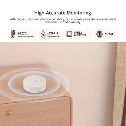 SONOFF SNZB-02P Zigbee Temperature and Humidity Sensor Smart Home Thermometer Detector Work with Alexa Google Home Smartthings