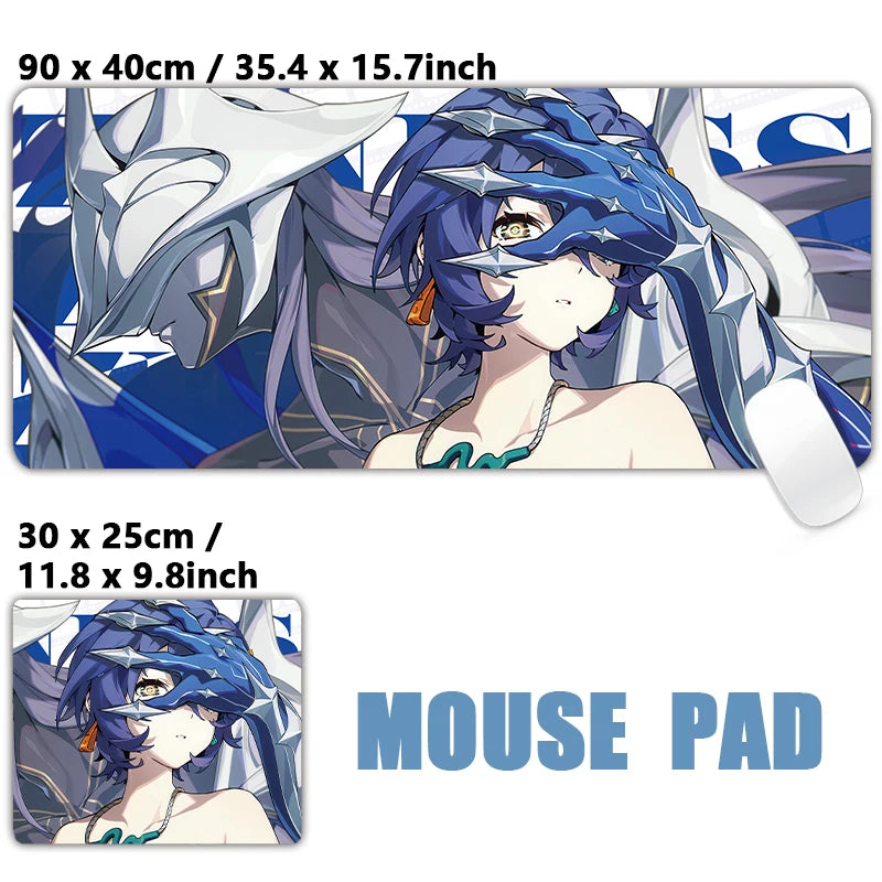 ZZZ Gaming Hoshimi Miyabi Ye Shunguang Remielle Sigrid Mouse Pad Zenless Zone Zero Keyboard Desk Mats XXL Anime Girls Mousepad