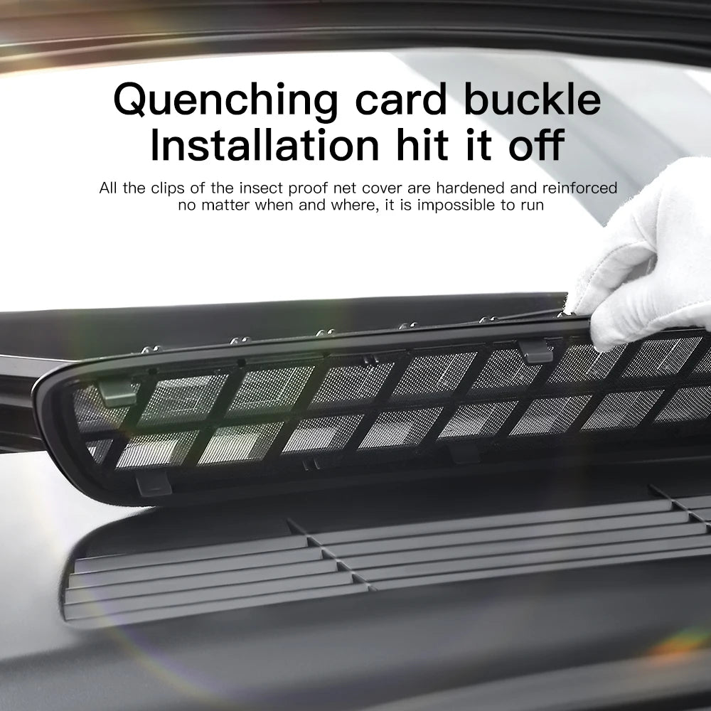 YZ Air Inlet Protective Cover For Tesla Model Y YLJuniper Highland Model 3 Anti-insect Anti-fouling Front Air-Conditioning Cover