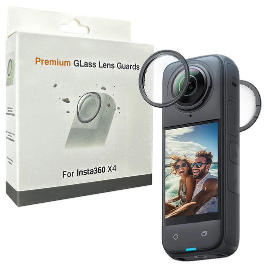 Premium Glass Lens Guards for Insta360 X5 X4 Air X3 Tempered Glass Scratch-resistant Lens Protector Cap Camera Accessories