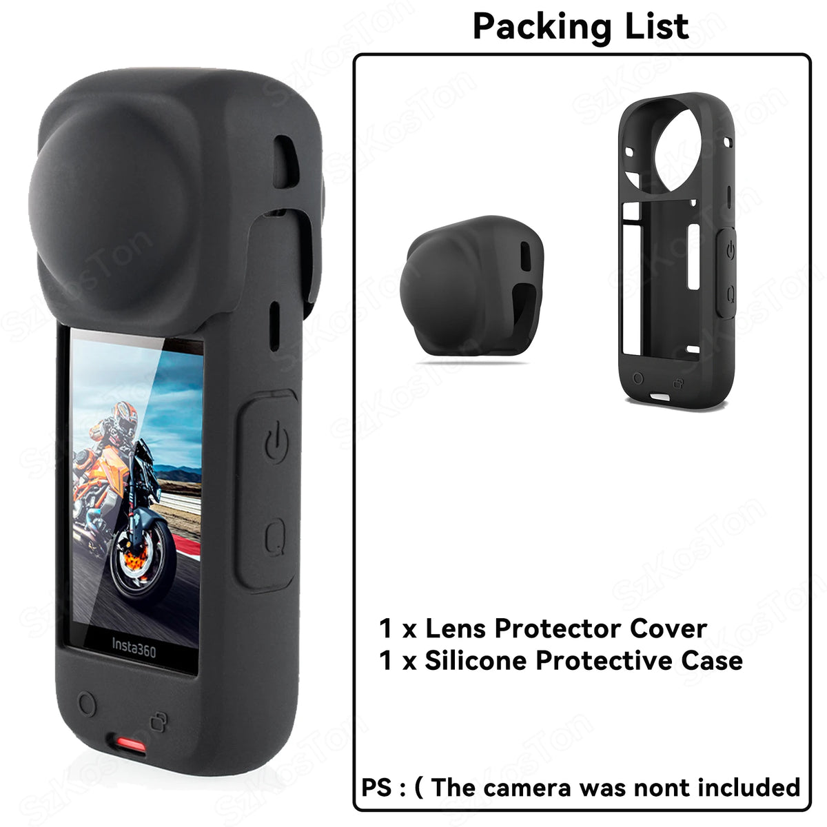 For Insta360 X5 X4 Lens Guards + Storage Bag + Screen Protector Film for Insta 360 X4 X5 Lens Protector Anti-scratch Accessory