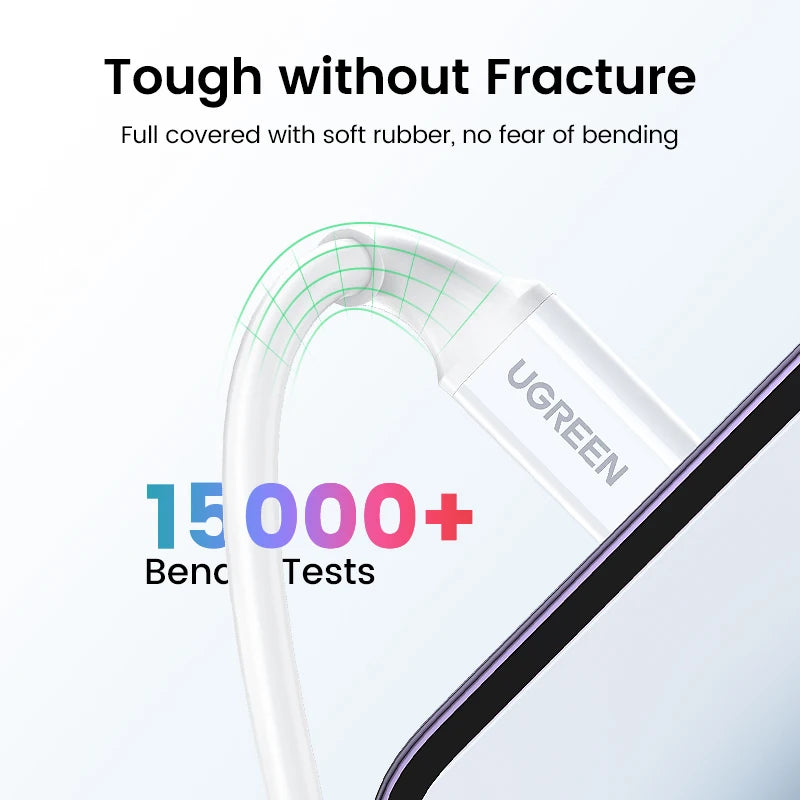 UGREEN MFi 20W PD USB C to Lightning Cable for iPhone 14 13 12 Pro Max Fast Charging for iPad Mini Phone Type C Cable