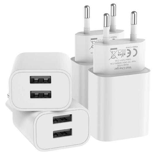 1pc/2pcs/4pcs USB Charger 5V 2A Power Adapter Travel USB charger for iPhon 15 14 Plus Pro Max 13 12 11 SE Samsung