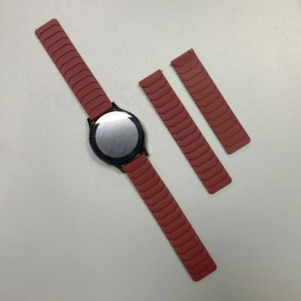 20/22mm Magnetic Strap For Huami AMAZFIT BIP 6 5 UNITY Silicone Loop Band GTR 4/3/3 Pro 2e GTS 4 mini 3 BALANCE Sports Watchband
