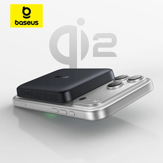 Baseus Qi2 Magnetic Power Bank 10000mah 15W Wireless Charging 22.5W Wired Charge Qi2-Certified for iPhone 16 15 14 13 12 Pro Max