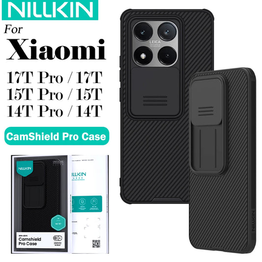 Nillkin for Xiaomi 17T Pro Mi 15T Pro 14T Pro CamShield Pro Slide Camera Cover Anti-Fingerprint Shockproof Protector Phone Case